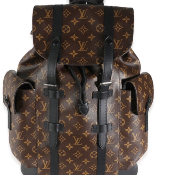 Louis Vuitton Monogram Macassar Canvas Christopher Backpack MM - Picture 1 of 3